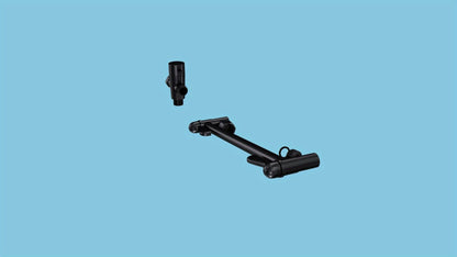 High Pressure Rainfall Handheld Shower Head Combo 11-Inch Extension Arm 9 Settings Anti-Leak Height Adjustable Chrome Matte Black