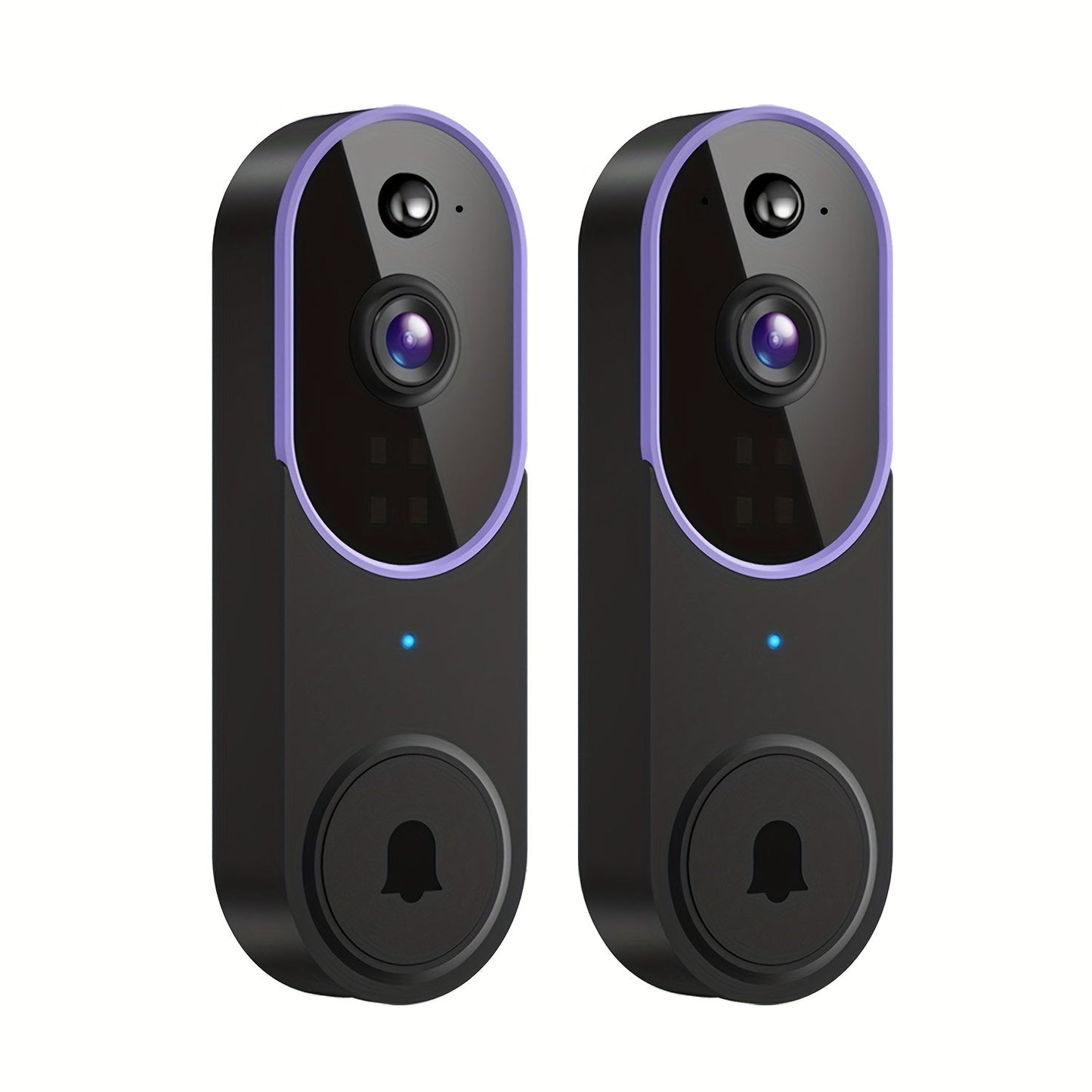 Wireless Doorbell Security Camera 1080P HD | 166° Panoramic View, Auto Tracking, Night Vision, Spotlight, Two-Way Audio, Person & Vehicle Detection, 2.4G WiFi – 1pc or 2pcs