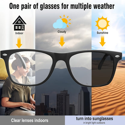 AI Smart Glasses with Camera or Audio – Real-Time Translation 110+ Languages, HD Video Recording, AI Voice Control, HiFi Music & Calling, Photochromic Lenses, Sports Skiing Outdoor Wearable Tech
