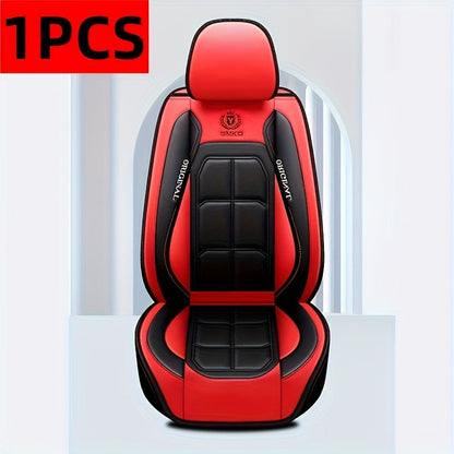 Faux Leather Car Seat Covers Universal Fit – Waterproof & Dirt-Resistant Protective Seat Cover for Cars, SUVs, Vans & Trucks, 1pc / 2pcs / 5pcs Set, Multiple Colors