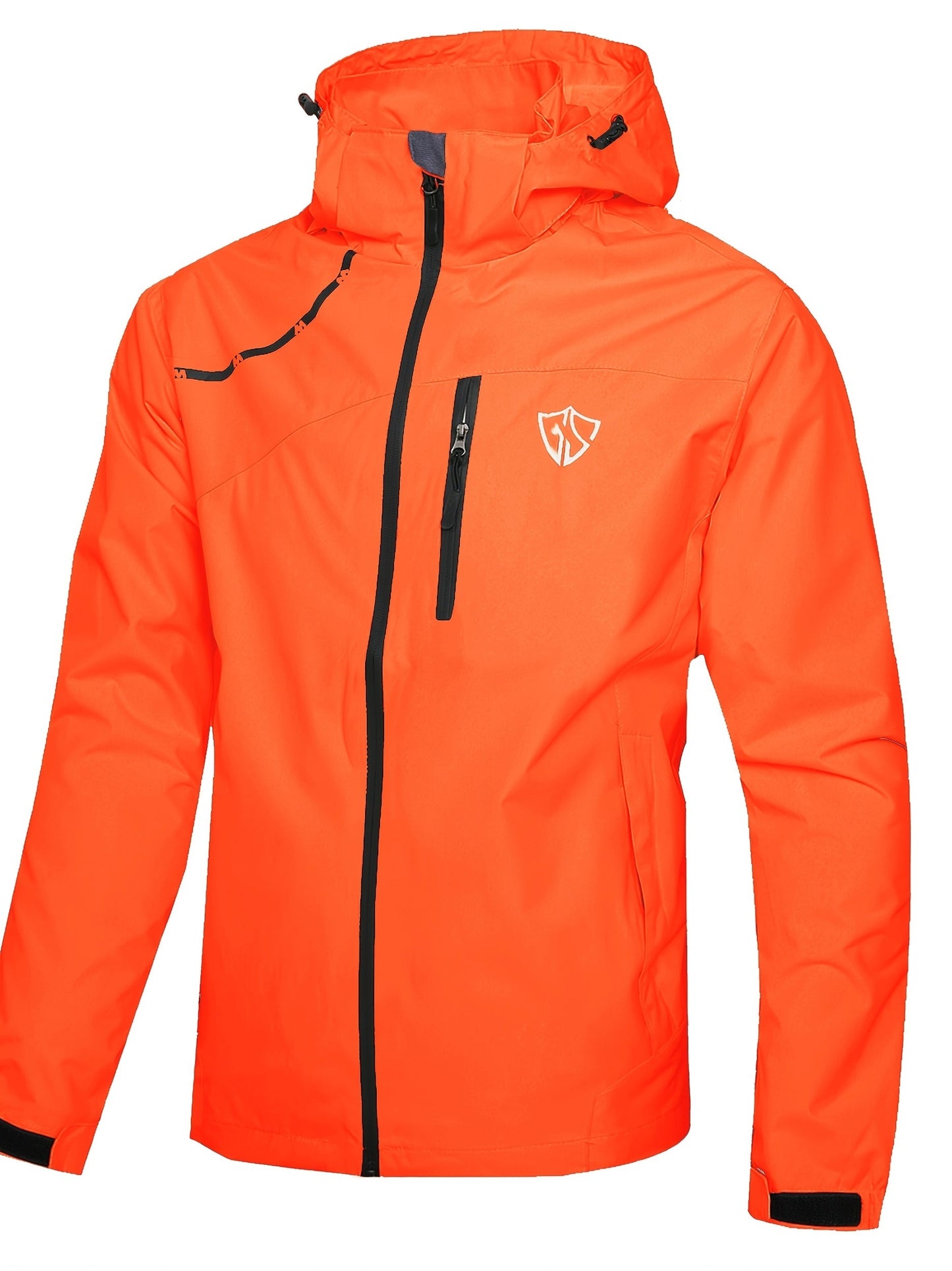 Men's Waterproof Windproof Rain Jacket with Hood – Lightweight Packable Raincoat for Hiking Outdoor Travel S-XXXL Multiple Colors