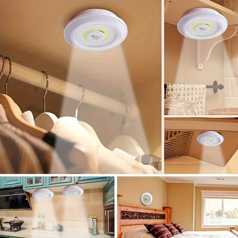 5 Pack LED Wireless Night Lights Remote Control Magnetic Adhesive Battery Operated for Cabinet Hallway Bathroom Bedroom Kitchen Stairs Home Decoration Easy Setup