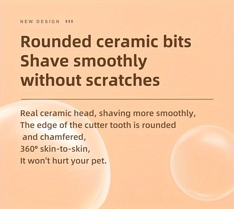Professional Pet Grooming Clippers for Cats & Small Dogs – Low Noise USB Rechargeable & Battery Backup Hair Trimmer, Cordless Portable Pet Clipper for Home & Travel Grooming