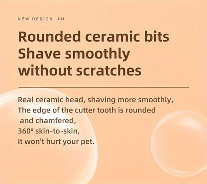 Professional Pet Grooming Clippers for Cats & Small Dogs – Low Noise USB Rechargeable & Battery Backup Hair Trimmer, Cordless Portable Pet Clipper for Home & Travel Grooming