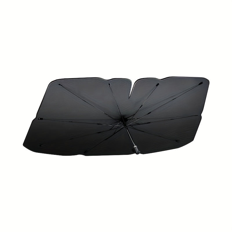 Car Windshield Sunshade Foldable UV Blocker - Compact Collapsible Sun Shade for Car Windshields, Blocks UV Rays & Heat, Keeps Interior Cool, Fits Most Cars SUVs & Trucks, Easy Storage
