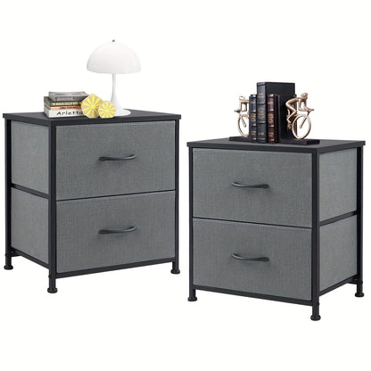 Drawer Cabinet with Metal Frame & Hardwood Top – Home Office Storage Organizer, 2 to 10 Drawers, Assembly Required – White, Grey, Black, Rustic Brown – Bedroom, Living Room & Office Filing Cabinet
