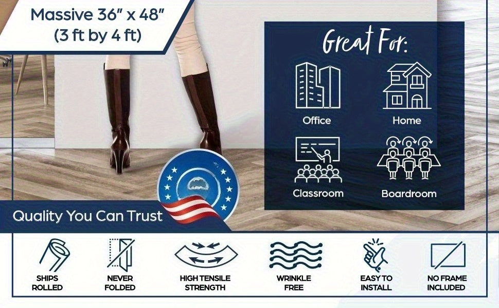 A3 Large Erasable Whiteboard Calendar – Reusable Dry Erase Monthly & Weekly Wall Planner for Office, Home & School, Includes Markers, Family Schedule, Gym & Yoga Planner