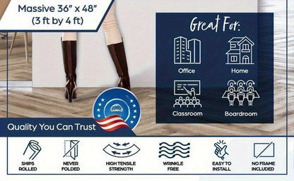 A3 Large Erasable Whiteboard Calendar – Reusable Dry Erase Monthly & Weekly Wall Planner for Office, Home & School, Includes Markers, Family Schedule, Gym & Yoga Planner