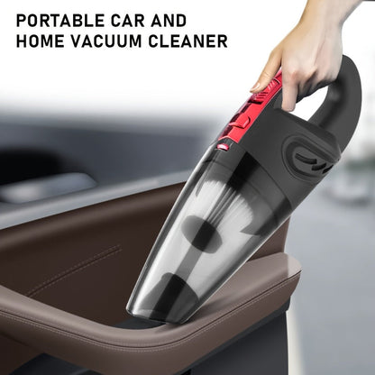 Handheld Car Vacuum Cleaner 4200PA 1800mAh Rechargeable Low Noise 4 Accessories for Car Home Pet Hair Pink Gift for Women