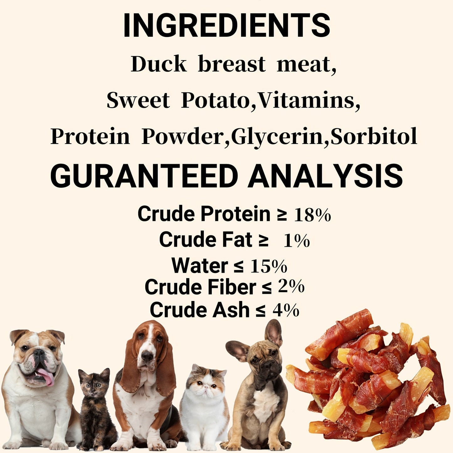 Duck Wrapped Sweet Potato Dog Treats, Natural High-Protein Chicken Chews for Small, Medium & Large Dogs, Grain-Friendly Easy-to-Digest Healthy Training Snacks