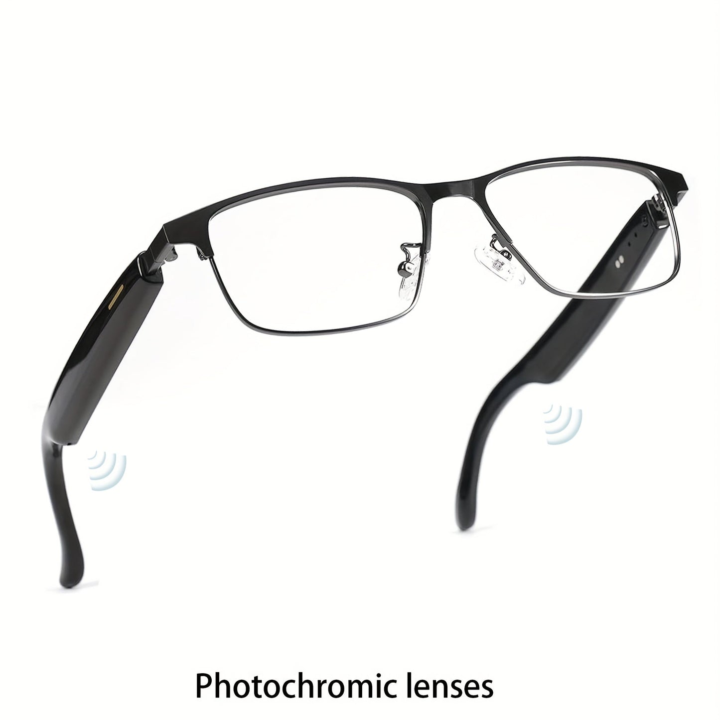 AI Smart Glasses with Real-Time 160-Language Translation, GPT Chat Assistant, Bluetooth 5.2 Audio, Hands-Free Calling, Music Playback, Photochromic & Anti-Blue Light Lenses – Unisex Wearable Tech