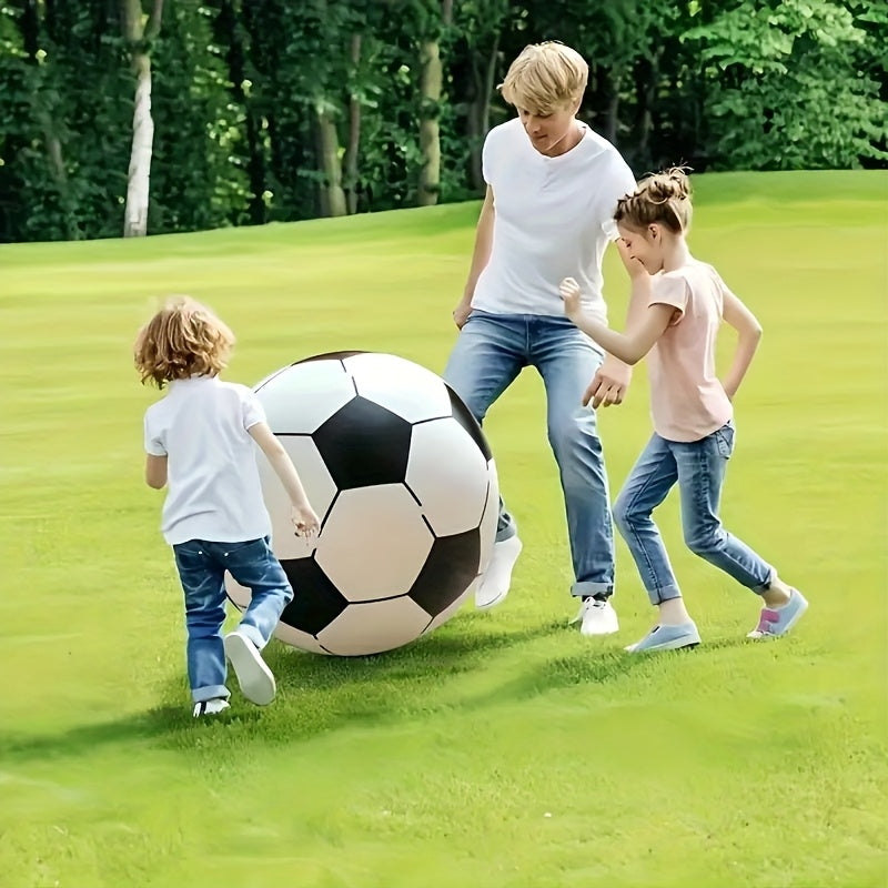 Giant Inflatable Soccer Ball 40 Inch - Extra Large Outdoor Toy for Pool Parties, Backyard Games, Beach & Playground, Reusable Party Decoration Ball for Kids & Adults