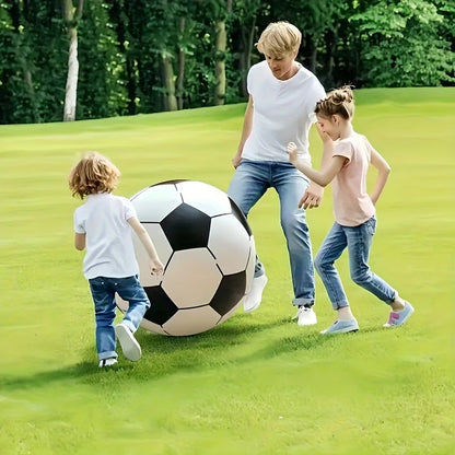 Giant Inflatable Soccer Ball 40 Inch - Extra Large Outdoor Toy for Pool Parties, Backyard Games, Beach & Playground, Reusable Party Decoration Ball for Kids & Adults