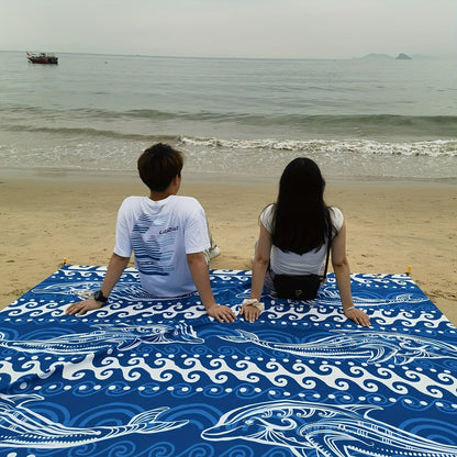 Sandproof Beach Blanket Oversized Up to 108x120 Inches – Quick Dry Lightweight Sand Free Mat for Beach Camping Picnic Travel, 8 Styles, Fits 2-10 Adults