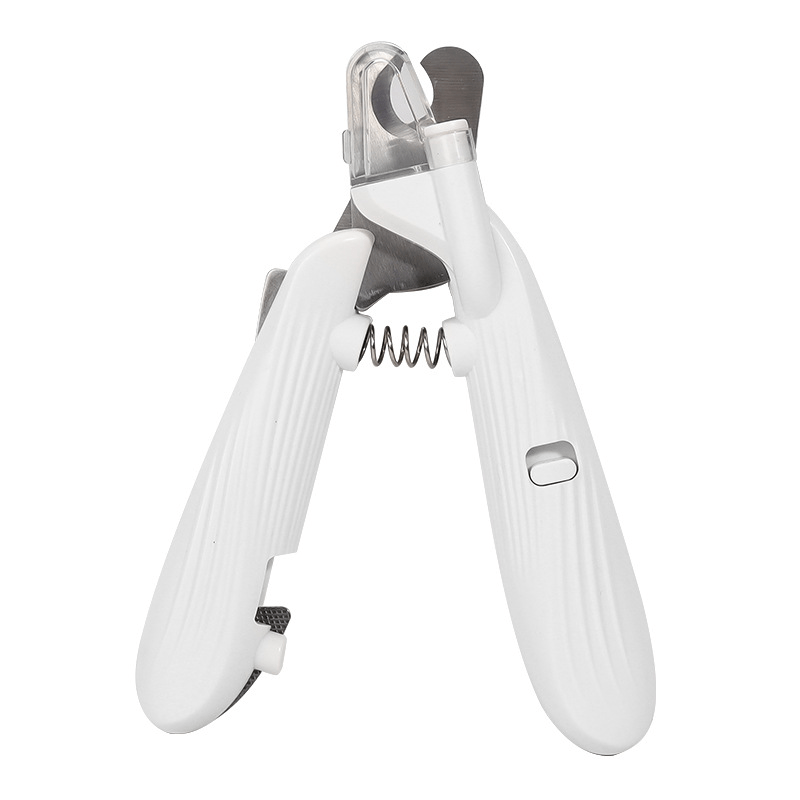 LED Light Dog Nail Clippers USB Rechargeable – Quick Sensor Blood Line Positioning, Hidden Nail File, Safety Lock, Stainless Steel Blades, Pet Nail Trimmer for Dogs & Cats