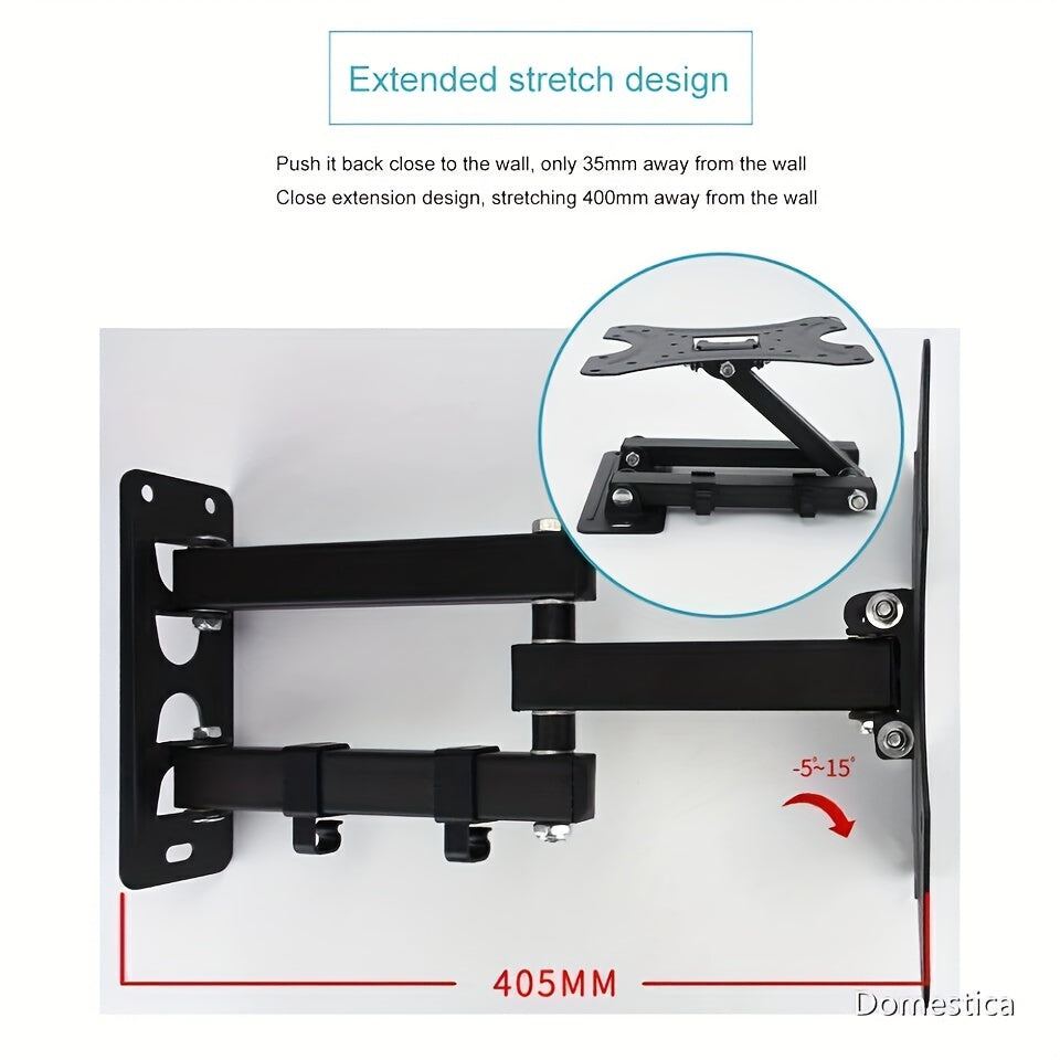 Full Motion TV Wall Mount Bracket Swivel Tilt Extend Arm for 22-55 Inch LED LCD TVs VESA Compatible Hardware Included