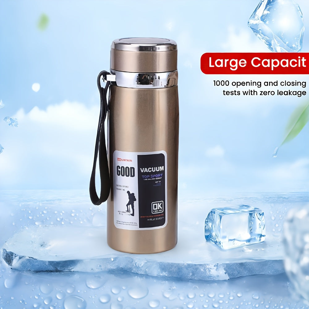 Insulated Water Bottle 33.81oz Large Capacity, 316 Stainless Steel Double-Wall Vacuum Flask with Leak-Proof Lid for Camping, Travel, Gym & Everyday Hydration