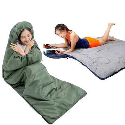 3-Season Camping Sleeping Bag with Pillow & Compression Sack – Lightweight Sleep System for Adults, Hiking Backpacking Outdoor Adventures Travel & Emergency Use, 4 Colors