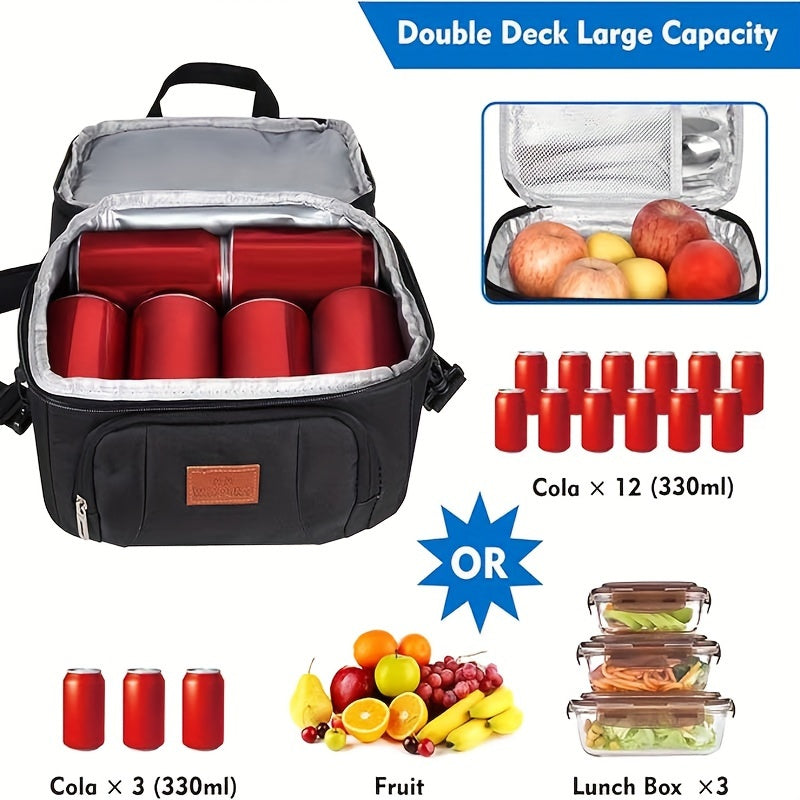 Insulated Lunch Bag Oxford Cloth – Portable Thermal Food Bag for Work, School & Picnic – Multi-Purpose Lunch Box Bag for Snacks, Takeaway & Meal Prep – Leakproof & Reusable, 4 Colors