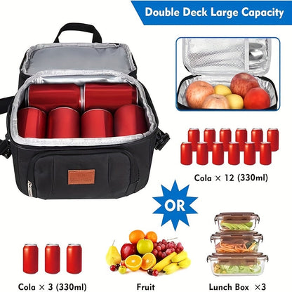 Insulated Lunch Bag Oxford Cloth – Portable Thermal Food Bag for Work, School & Picnic – Multi-Purpose Lunch Box Bag for Snacks, Takeaway & Meal Prep – Leakproof & Reusable, 4 Colors