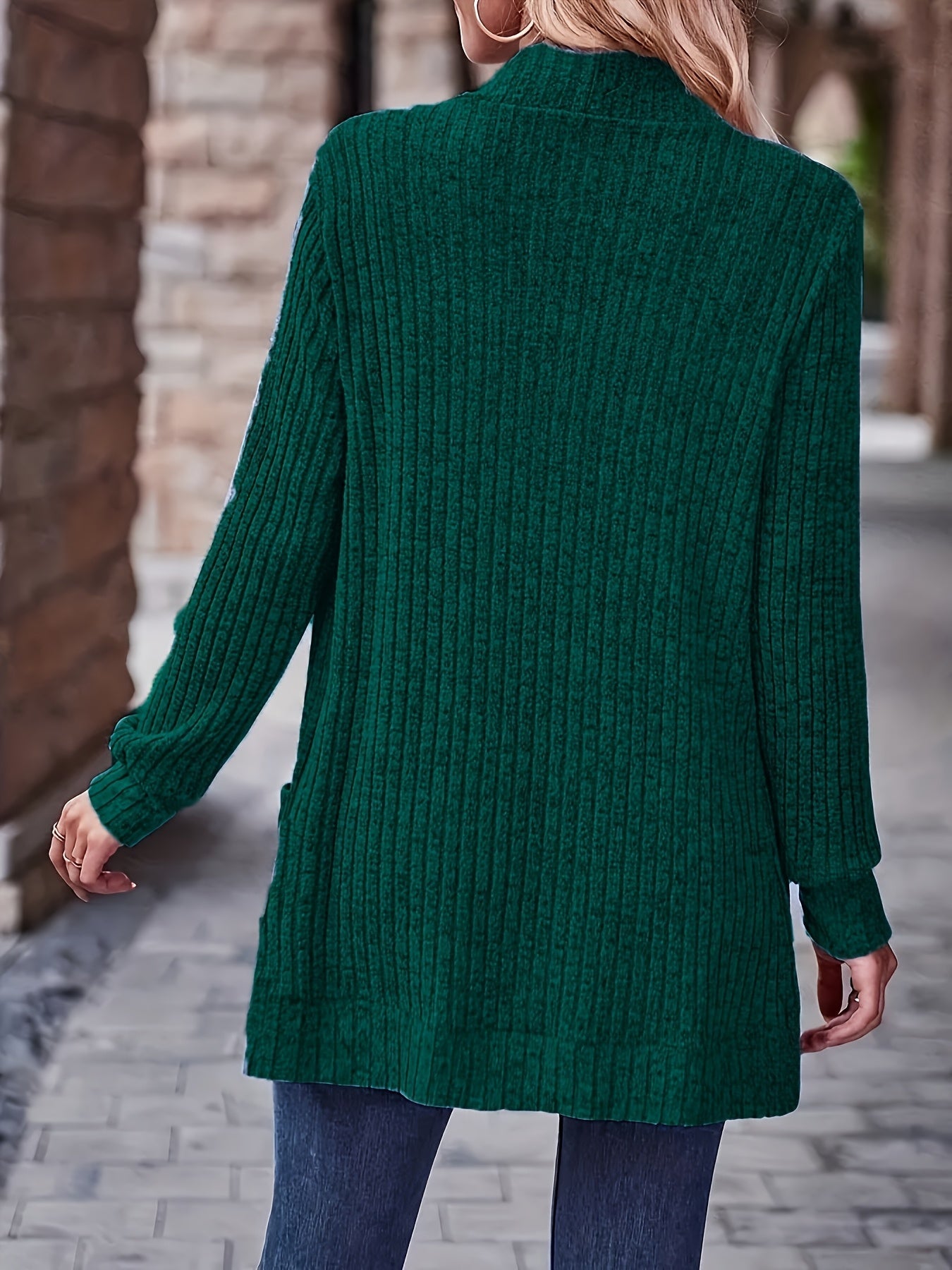 Women's Loose Casual Long Sleeve Blouse Solid Color Pocket Thread Splicing Relaxed Fit Top 10 Colors S-XXL Everyday Wear