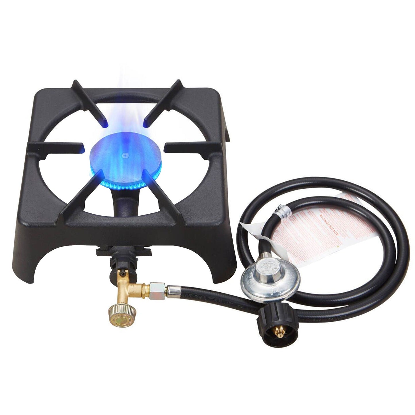Portable Propane Camp Stove 1 or 2 Burner - Outdoor Gas Cooker with CSA Certified Regulator & Hose for Camping, BBQ, Home Brewing, Turkey Fry & Patio Cooking