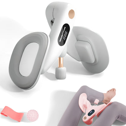 Pelvic Floor Trainer & Smart Hip Thigh Exerciser with Rep Counter – Adjustable Resistance Inner Thigh Toner, Glute Strengthener & Kegel Exercise Machine for Women Home Gym Workout