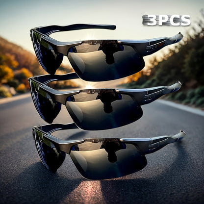 Polarized Driving Sunglasses 3 Pack Half Frame Anti-Glare UV400 Protection for Men and Women Outdoor Sports