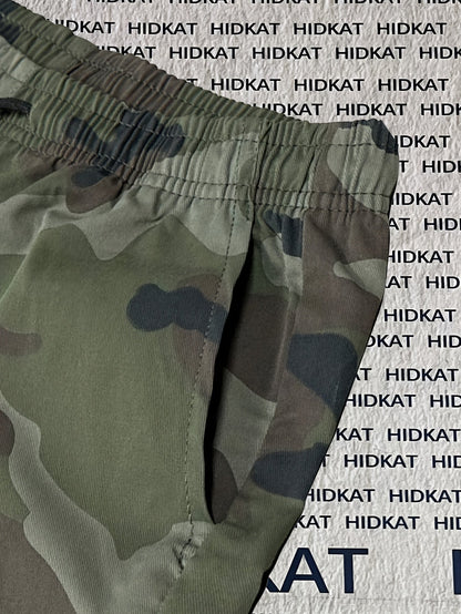 Women's Camo Cargo Pants – Lightweight Breathable Hiking Outdoor Casual Long Pants Multi-Pocket Elastic Waist XS-XXL Camouflage
