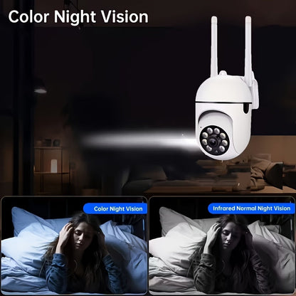 6-Pack 1080P Full HD WiFi Security Camera with 355° Panoramic Rotation, Night Vision, Two-Way Audio & Motion Detection – Wireless Indoor Home Security Camera, USB Powered, Smartphone Compatible