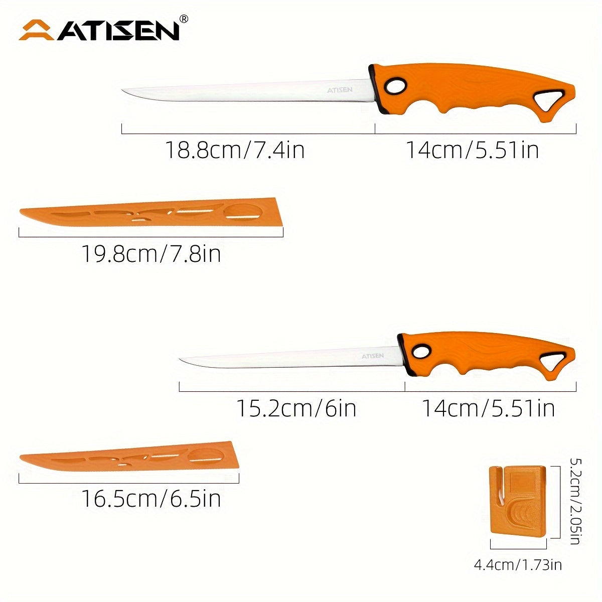 Fishing Knife Set 7/23/104/107 Piece – Stainless Steel Fillet Boning & Gutting Knives with Line Cutter, Camping Cutting Carving Tool Kit, Perfect Fisherman Gift for Men