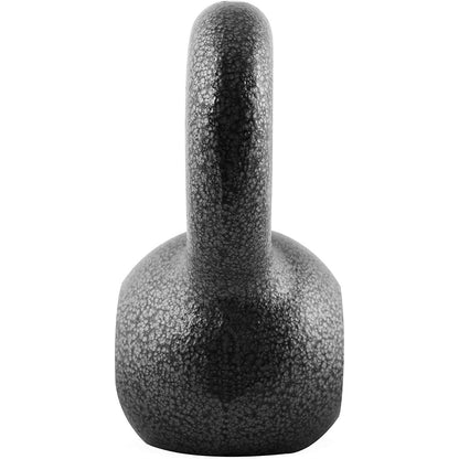 Cast Iron Kettlebell Hammerstone Painted – Flat Bottom, Wide No-Slip Grip, Home & Gym Strength Training, Full Body Workout & CrossFit, 10-50 LB Weight Options for Men & Women