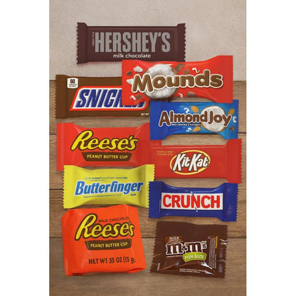 Bulk Assorted Chocolate Candy Mix Fun Size Individually Wrapped - Milk Chocolate Caramel Peanut Butter Variety Party Bag 1 lb 3 lb 6 lb