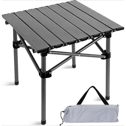 Portable Folding Camping Table Lightweight Collapsible Outdoor Table with Carry Bag Sturdy Legs Large Flat Surface for Picnic BBQ Beach Hiking Tailgating Compact Durable Design Size L and XL