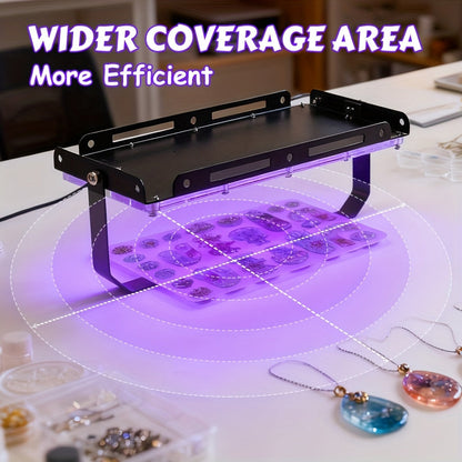 UV LED Resin Curing Lamp 96 or 144 LEDs High Power USB Plug & Play for Jewelry Making Epoxy Resin Hardening Mold Curing Resin Art Dark Violet