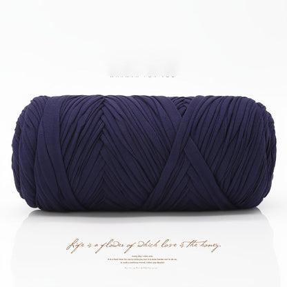 T-Shirt Fabric Yarn 400g (2 x 200g) Chunky Cotton Blend in 49 Colors – Soft Thick Yarn for Crochet Baskets, Bags, Rugs, Macrame & Knitting Projects – Beginner-Friendly Craft Yarn