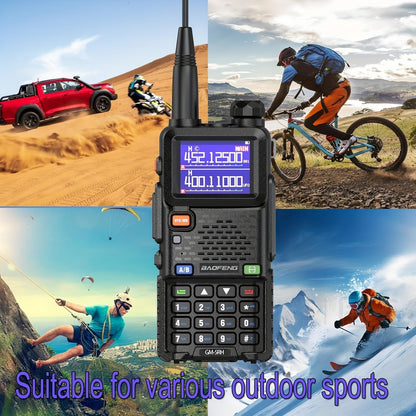 BAOFENG GM-5RH 10W Long Range GMRS Radio 2-Pack - Handheld Two-Way Radio with NOAA Weather, USB-C Charging, 999CH, 2500mAh Battery, 771 & 805S Antenna for Hunting Camping Climbing