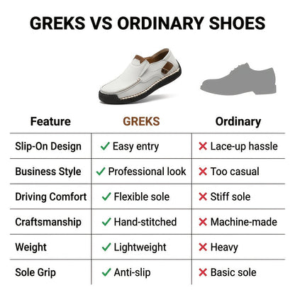 Men's Handstitched Driving Loafers Slip-On Shoes Lightweight Breathable – Casual Moccasin Boat Shoes for Business Casual, Travel, Walking & Outdoor, Sizes US 4–12.5