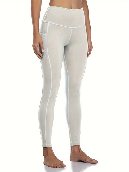 5-Piece Women's Printed Compression Yoga Pants – 7/8 Nine-Point Fitness Running Leggings with Leopard Camo & Solid Patterns, High-Waist Athletic Tracksuit Bottoms for Gym Workout, S-XXL