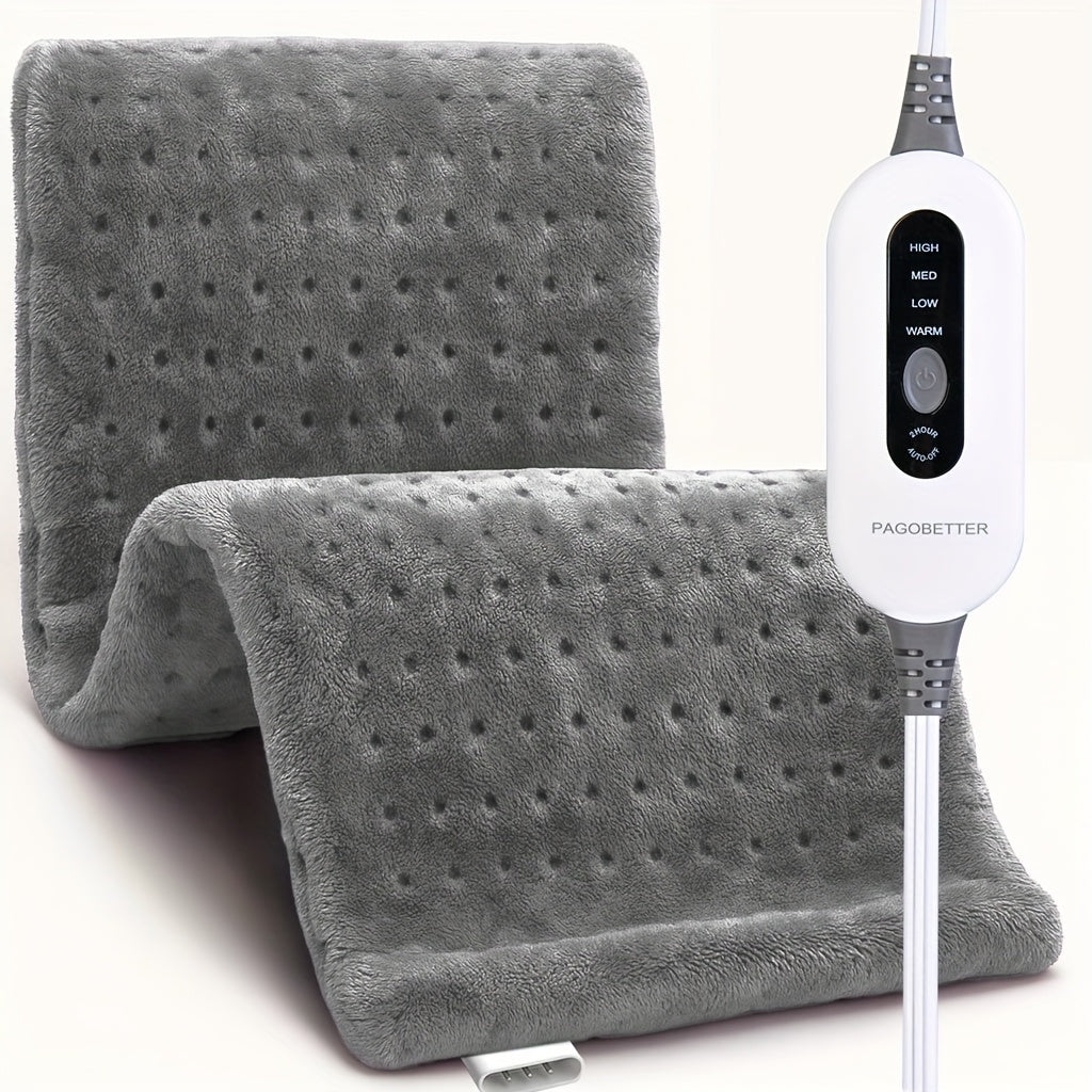 Heating Pad for Back Neck Shoulders & Cramps – Ultra Soft Flannel with 6 Heat Settings, Dry & Moist Heat, Auto Shut-Off, Machine Washable, 3 Sizes (12x15 / 12x24 / 17x33 in), Perfect Gift for Mom