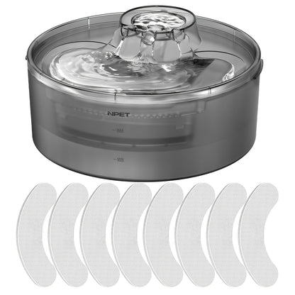 Automatic Dog Water Fountain 1.3 Gallon Large Capacity Pet Water Dispenser with Splatter Guard Cleaning Kit Low Voltage USB for Dogs Cats Multiple Pets