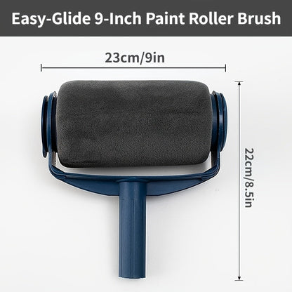 Paint Roller Brush Set 6.3 Inch with 4 Sealed Refill Paint Lids – Professional Wall Painting Kit for Home Repairs, Interior Walls, Ceilings & Decor Maintenance, Easy-Glide Smooth Finish
