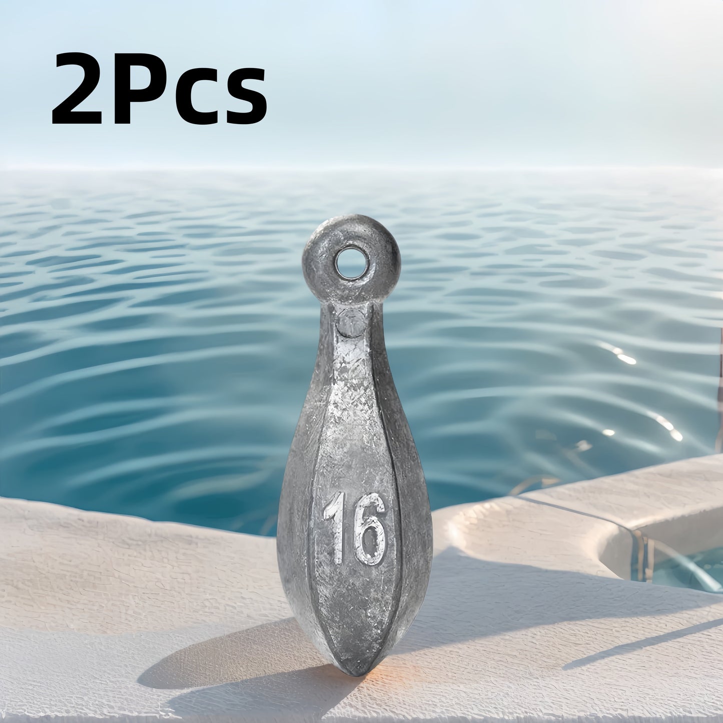 Fishing Sinkers Tackle Weights Lead Bank Sinker 1oz 2oz 3oz 4oz 5oz 6oz 8oz 10oz 12oz 16oz – Snagless Teardrop Design for Bass Catfish Saltwater Freshwater Bottom Fishing Rig, Bulk Multi-Pack