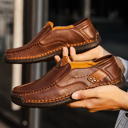 Men's Slip-On Loafers – Lightweight Breathable Casual Shoes for Driving Walking Daily Wear, Comfortable Non-Slip Sole, Easy On Off Design, Perfect for Men Who Value Style & Comfort