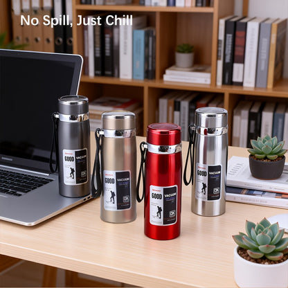 Insulated Water Bottle 33.81oz Large Capacity, 316 Stainless Steel Double-Wall Vacuum Flask with Leak-Proof Lid for Camping, Travel, Gym & Everyday Hydration