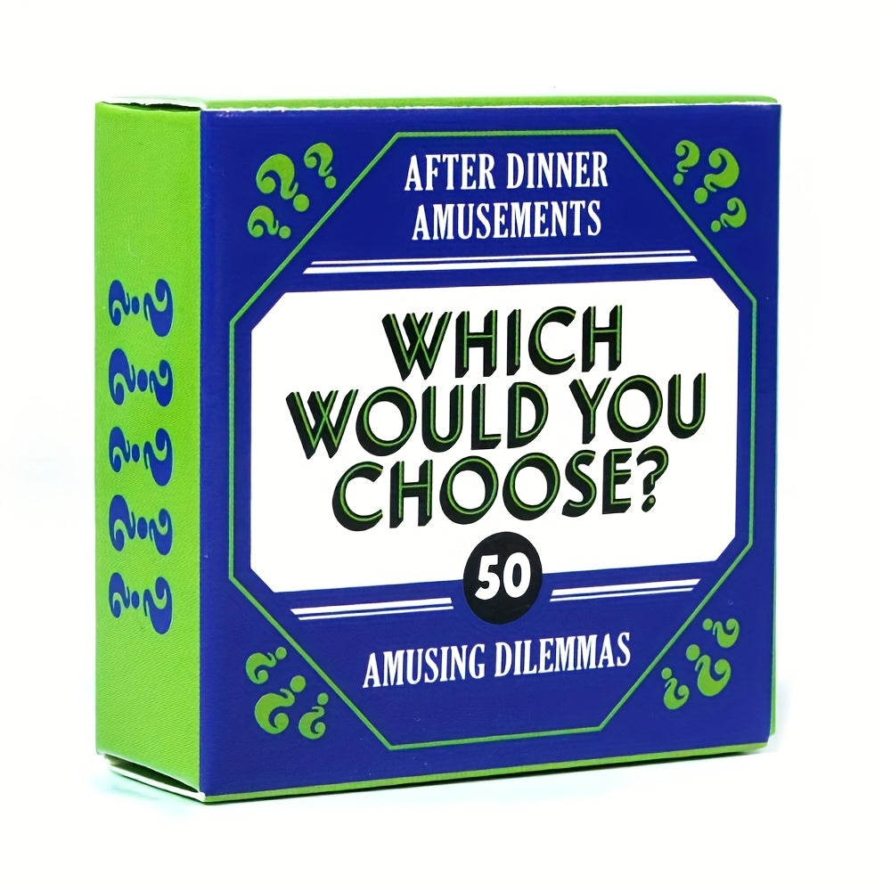 After Dinner Amusements How Well Do You Know Me 50-Question Conversation Starter Card Game for Family and Friends Portable Game Night Camping Holiday Gift