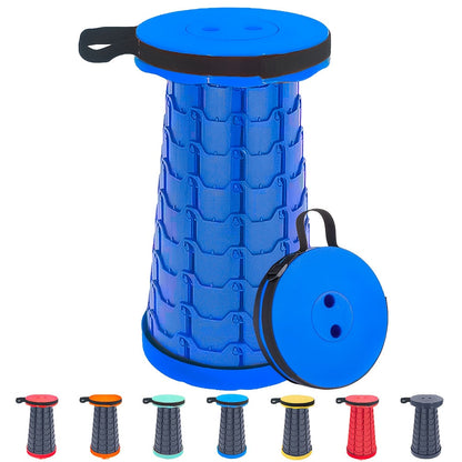 Portable Foldable Stool – Upgraded Thickened Collapsible Camping Seat for Fishing, Hiking, BBQ, Parties & Outdoor Activities – Lightweight Retractable Stool, Multiple Colors