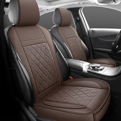 Universal Front Car Seat Covers 2-Pack Full Surround High-Back Bucket Seat Protector Anti-Slip Easy Install for Cars SUVs Trucks - Multiple Colors & Styles