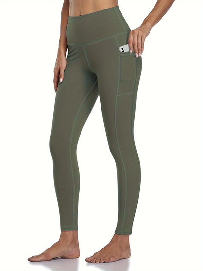 5-Piece Women's Printed Compression Yoga Pants – 7/8 Nine-Point Fitness Running Leggings with Leopard Camo & Solid Patterns, High-Waist Athletic Tracksuit Bottoms for Gym Workout, S-XXL