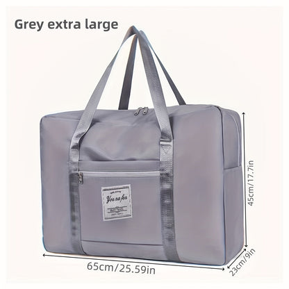 Extra Large 17.7 Gallon Travel Tote Bag – Portable Sports Gym Bag, Overnight & Weekend Bag for Women & Men – Purple, Pink Oversized & Black Oversized